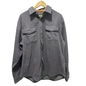 Jachs NY Mens XL Herringbone Shacket Stretch Button‎ Shirt Jacket Casual NWT